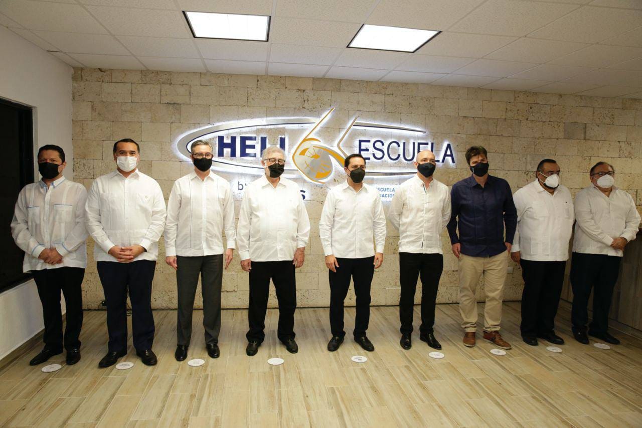 Inauguran Mauricio Vila y Airbus la primer ‘Heliescuela’ en Yucatán