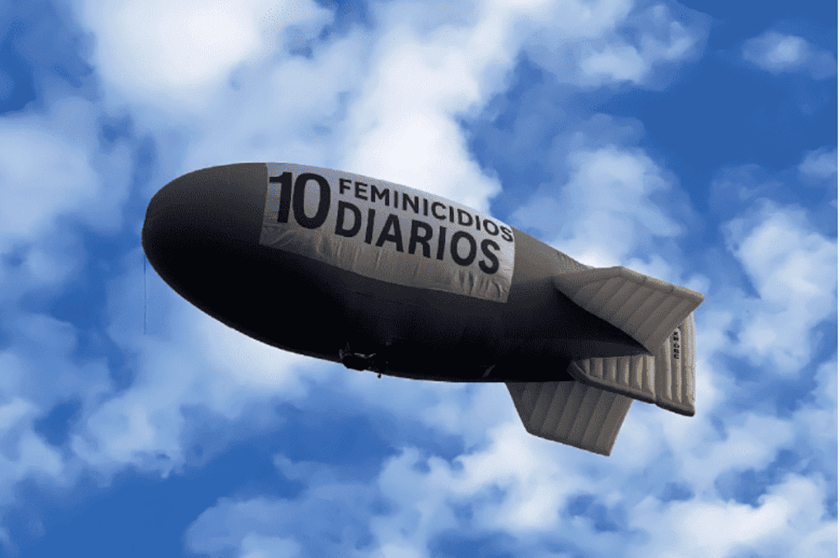“Ninguna en el olvido” Zeppelin recorre la CDMX previo al 8M