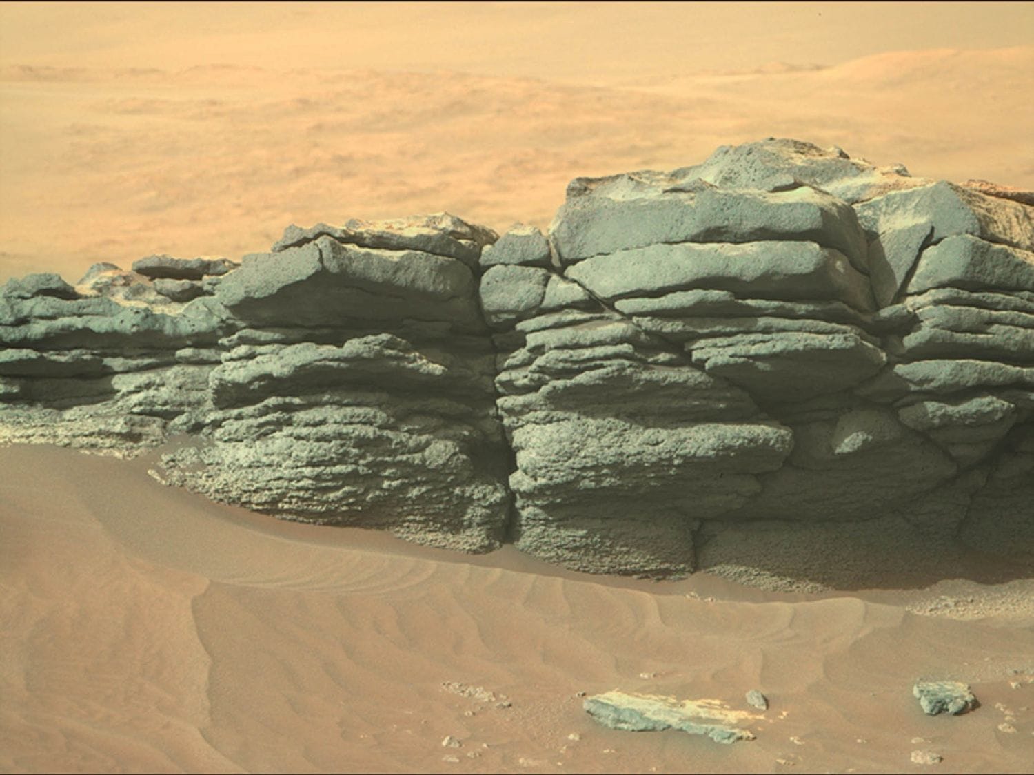 Rocas verdes en Marte, el último descubrimiento del Perseverance