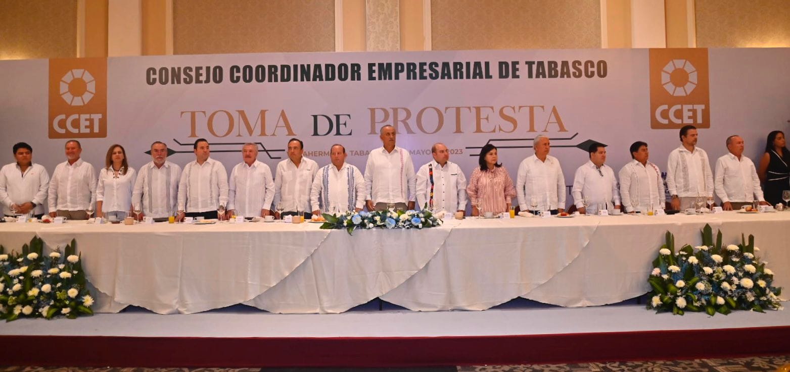 Toma Merino Campos protesta al nuevo Consejo Coordinador empresarial de Tabasco