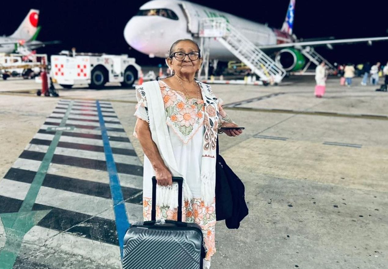 A sus 79 años, doña María Virginia viaja a Colombia y demuestra que los sueños se cumplen