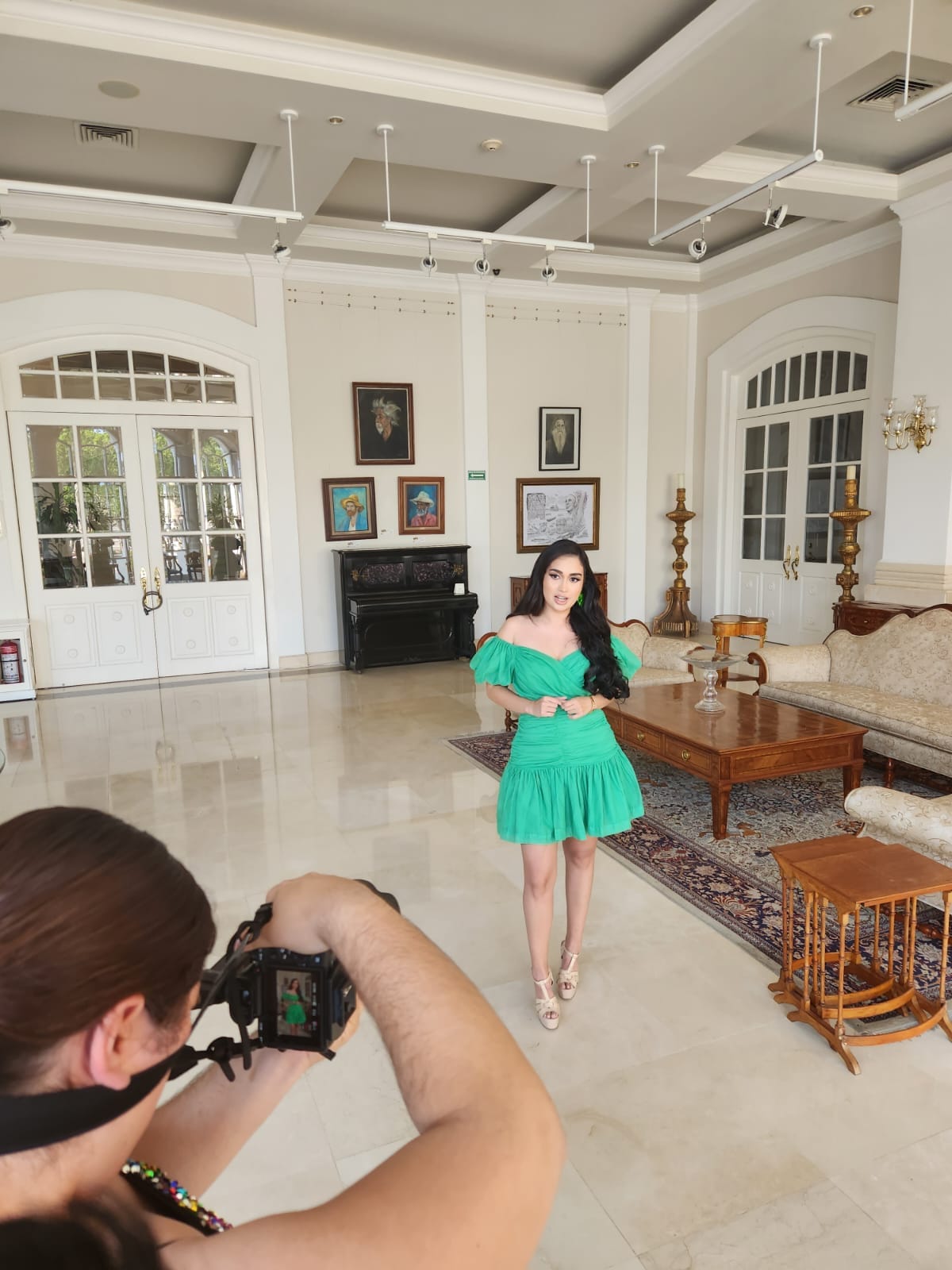 Backstage de la embajadora de Comalcalco Anarely García Fuentes, edición de feria tabasco 2023 de la revista 2023